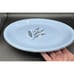 Lovely Mid Century Modern Skytone Homer Laughlin Signed Cornflower Blue Platter
