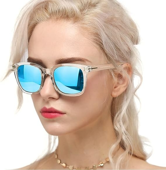 Stylish sunglasses for women polarized driving anti-glare UV400 dsfaa