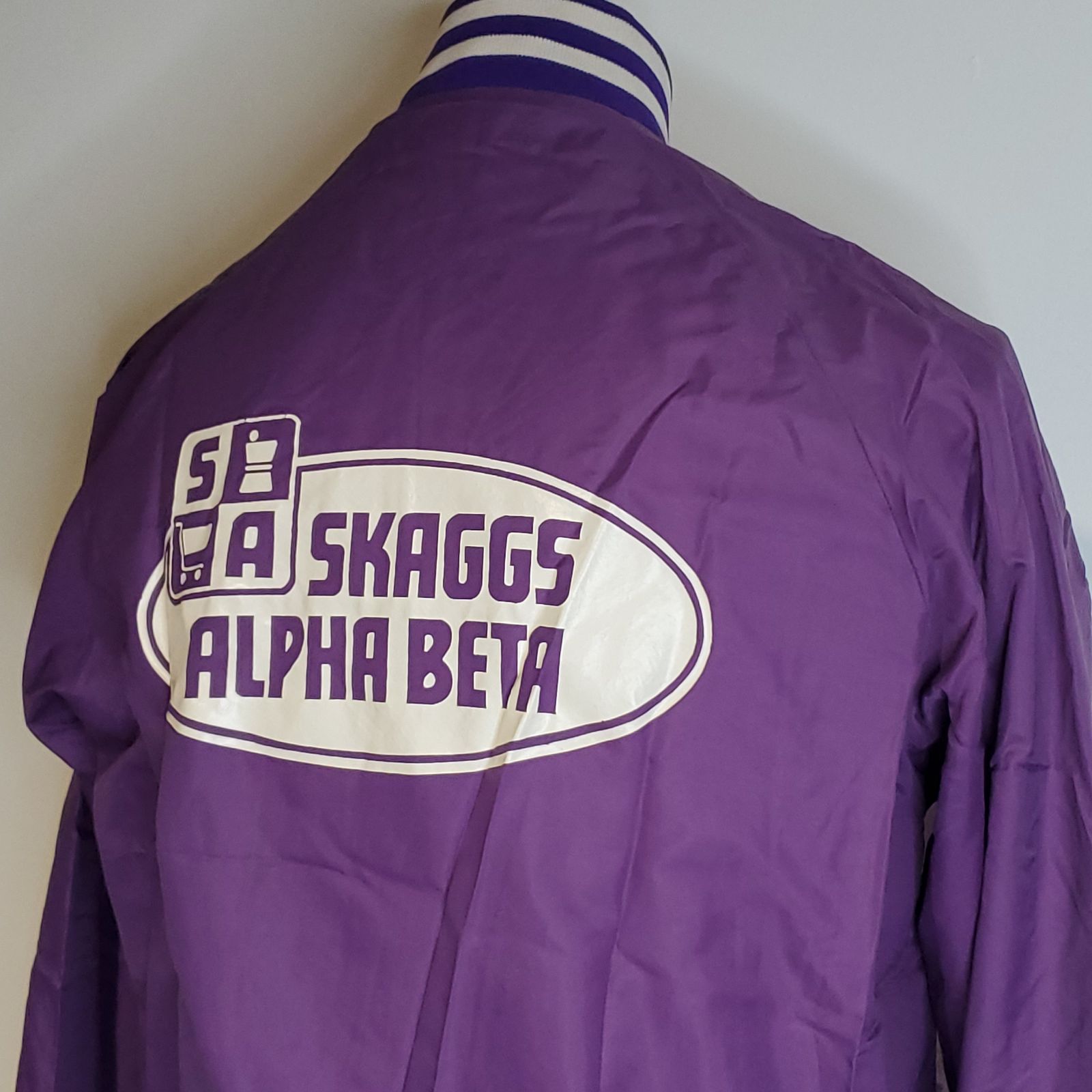 Vintage 70s Purple Windbreaker Jacket Sk