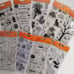 Set of 9 Fiskars Clear Stamps
