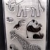 Set of 9 Fiskars Clear Stamps