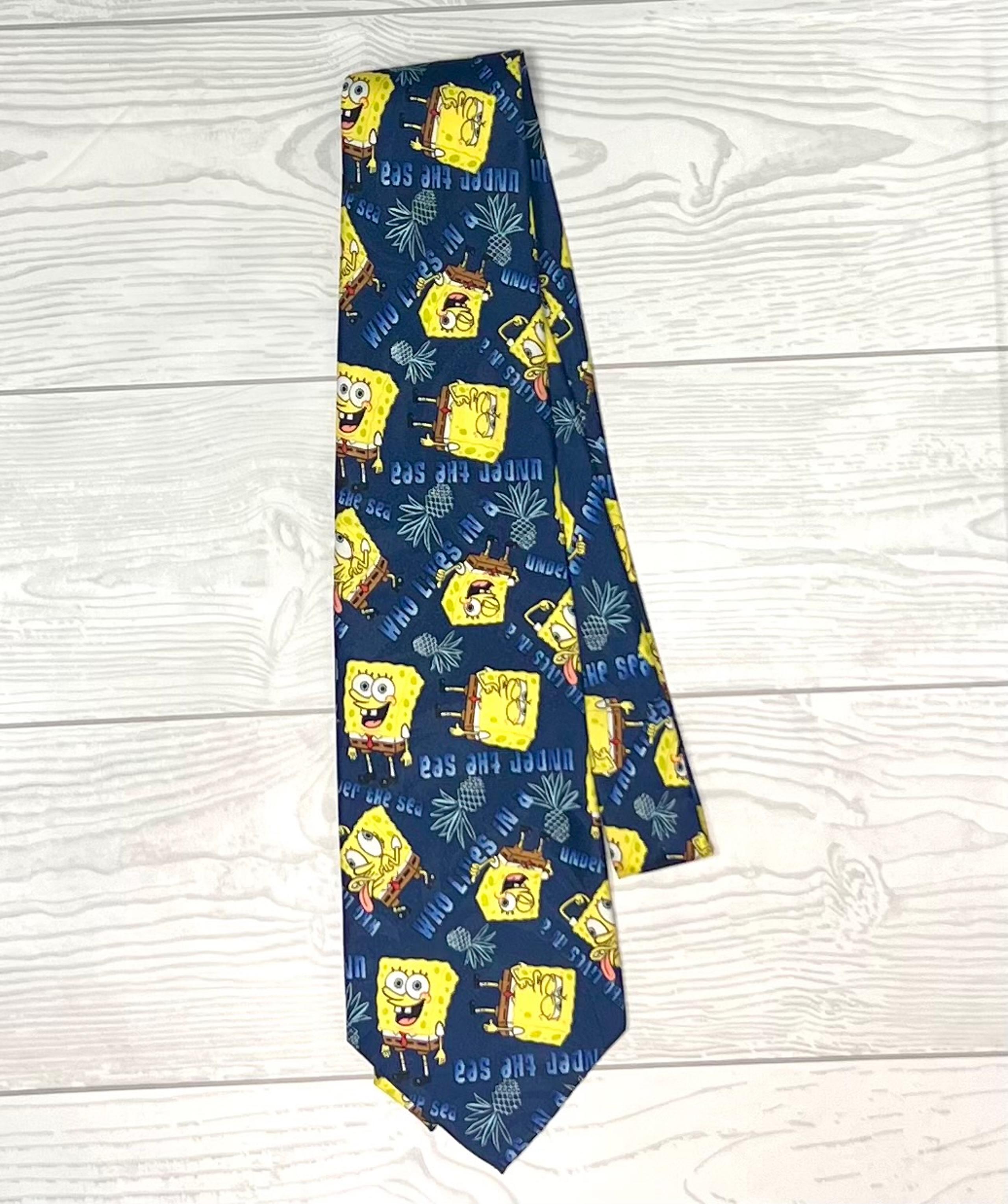 Vintage • 2003 • Sponge Bob SquarePants Neck Tie • “Under the Sea” • - Nickelodeon