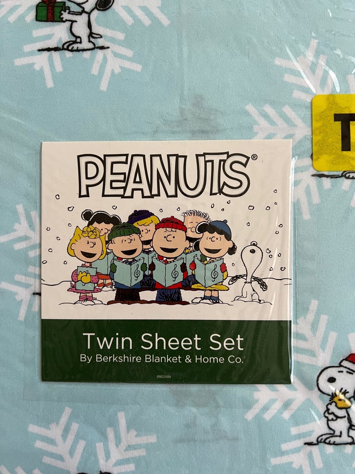 NWT PEANUTS by Berkshire blanket & home company SNOOPY TWIN sheet set