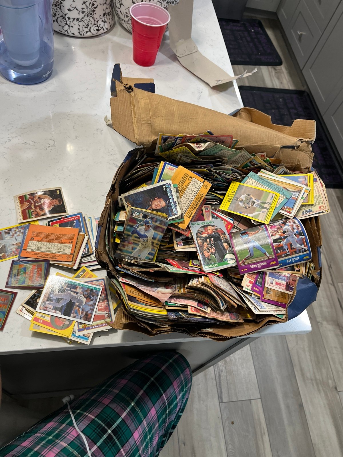 MLB, NBA, and NFL trading cards