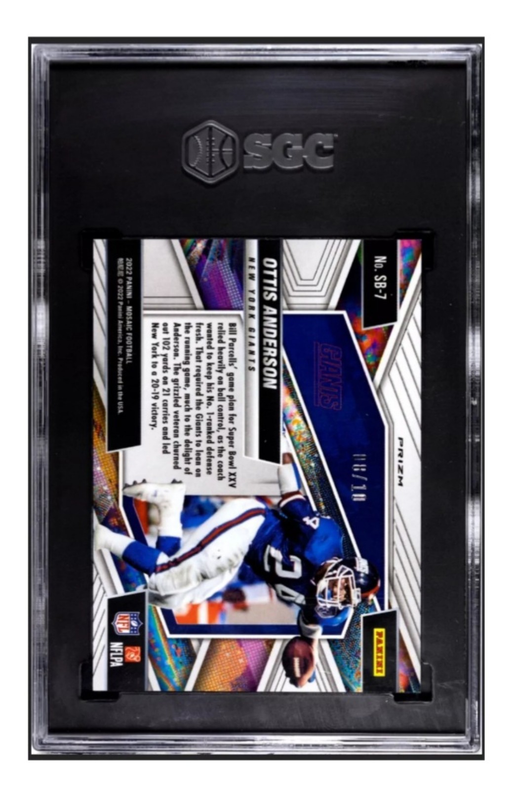 在庫処分セール 言い換え 2022 Panini Mosaic #SB-7 Ottis Anderson Gold Prizm IN IT TO その他