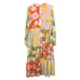 NWT Carolina K Josefina Floral Patchwork Button-Front Maxi Dress Peonies Size XS