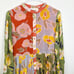 NWT Carolina K Josefina Floral Patchwork Button-Front Maxi Dress Peonies Size XS