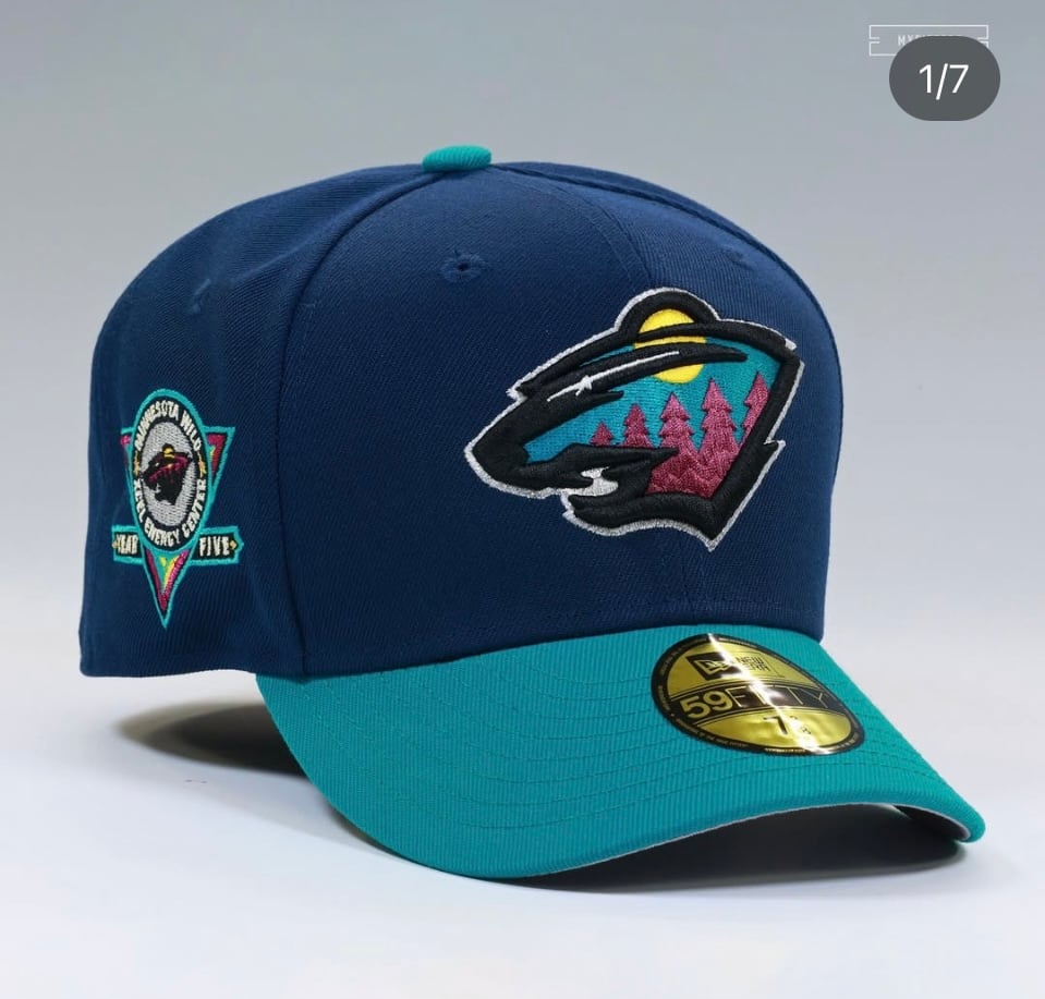 Myfitteds Minnesota wild double up northwest year 5 patch size 7 3/4 new era fit