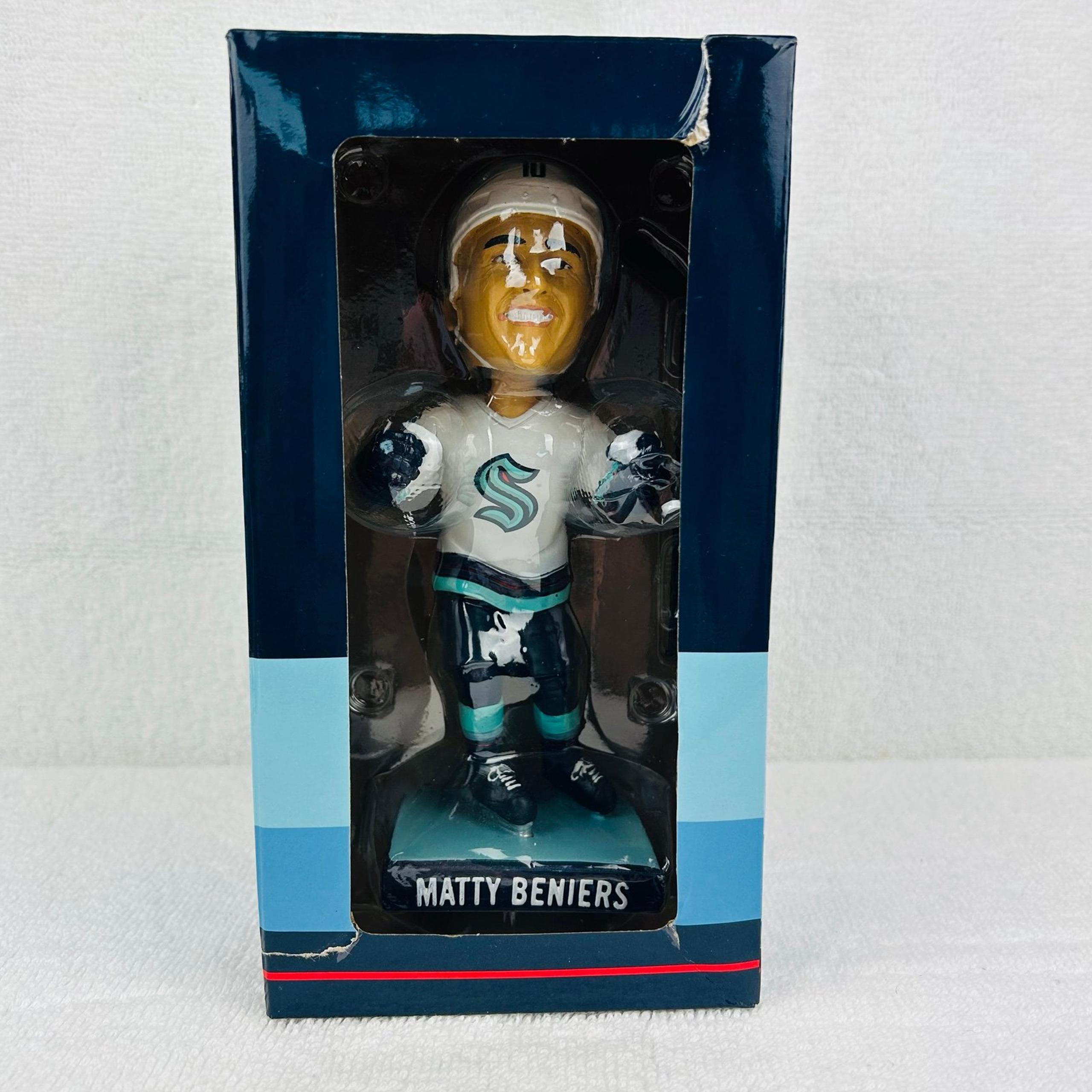 Brand New in Box MATTY BENIERS Bobblehead Seattle Kraken NHL BDA SPORTS 22