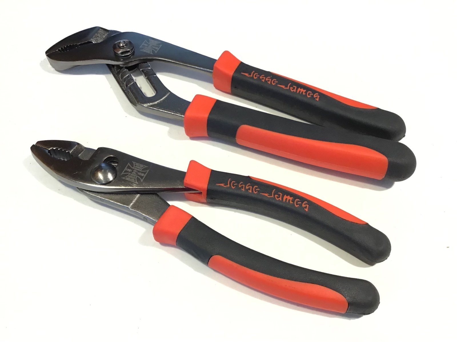 Jesse James West Coast Choppers 2 Piece Plier Set 8” Slip Joint 10” Combination