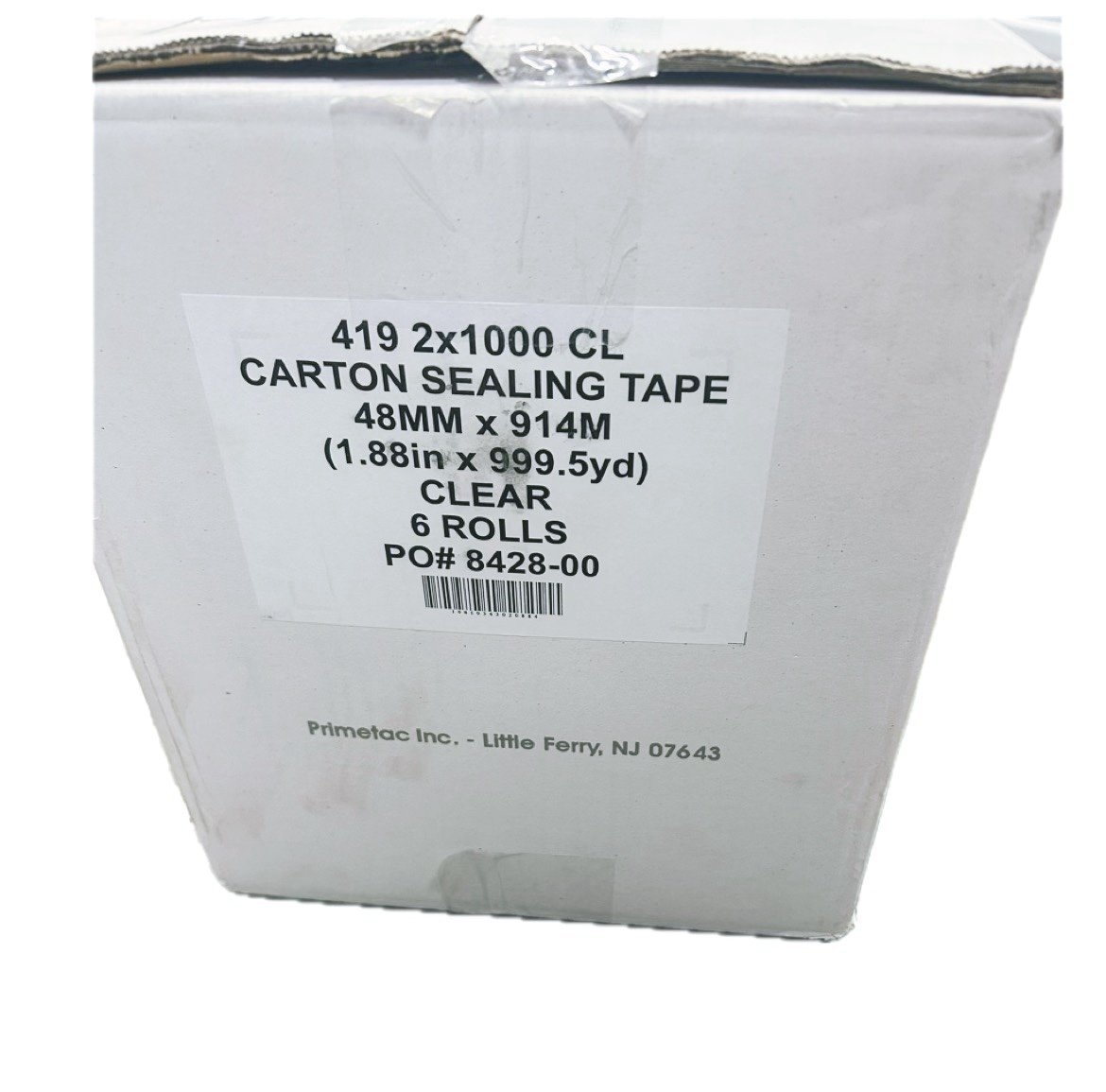 CARTON SEALING TAPE CLEAR 6 ROLLS (1.88in x 999.5yd)