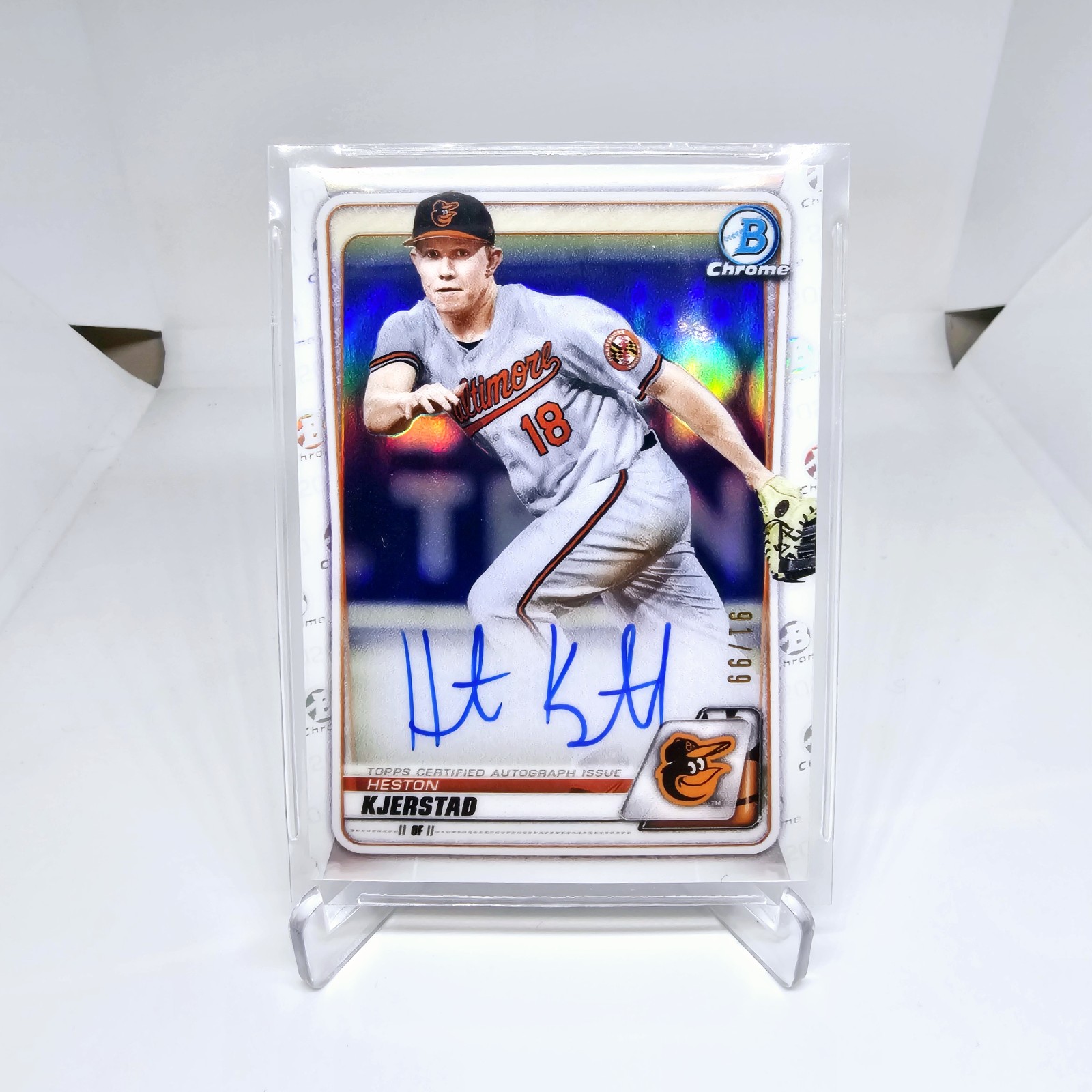 Heston Kjerstad Orioles Bowman Chrome 1st Autograph Variation /99