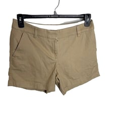 J.Crew 50 Womens 5 Classic Chino Shorts Khaki Size 6 H1453
