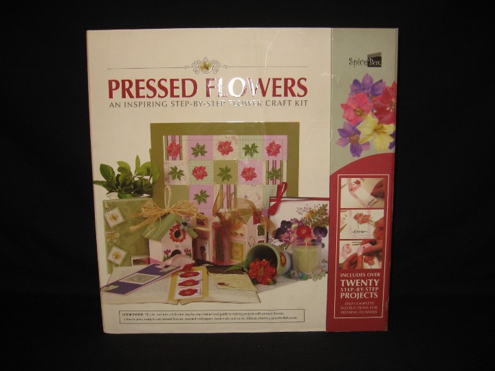 Spice Box Press Flowers Kit -20 Projects, Book, Press, Flowers, Papers Craft