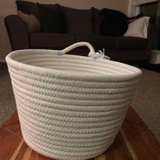 NWT Decorative Coiled Rope Basket