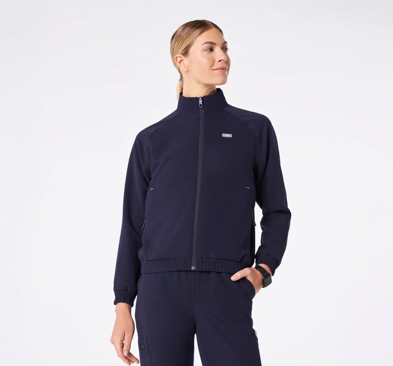 FIGS NAVY Sydney Scrub Jacket - Size S