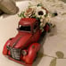 Sola Wood Flower Red Pickup Truck