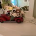Sola Wood Flower Red Pickup Truck