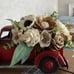Sola Wood Flower Red Pickup Truck