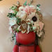 Sola Wood Flower Red Pickup Truck