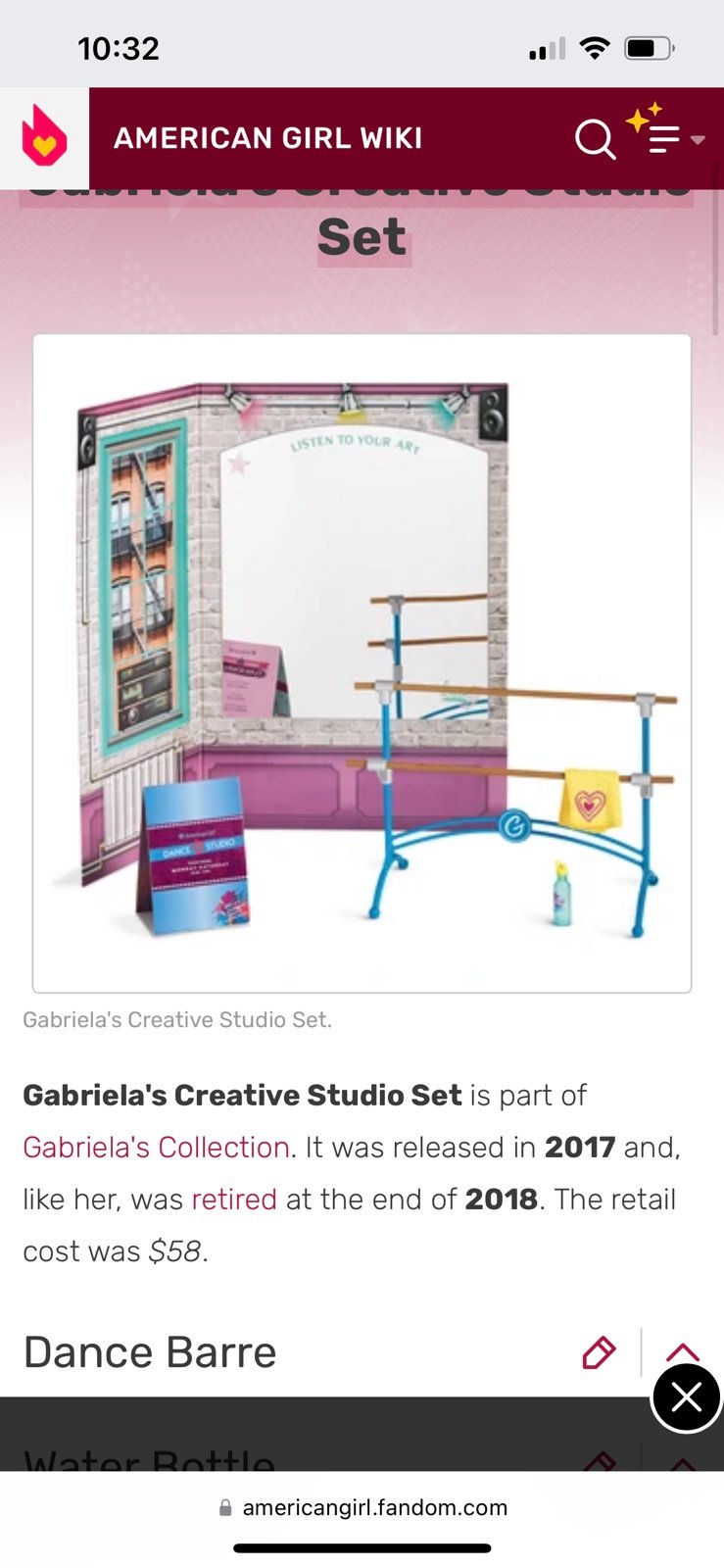 New Gabriella creative dance studio American girl