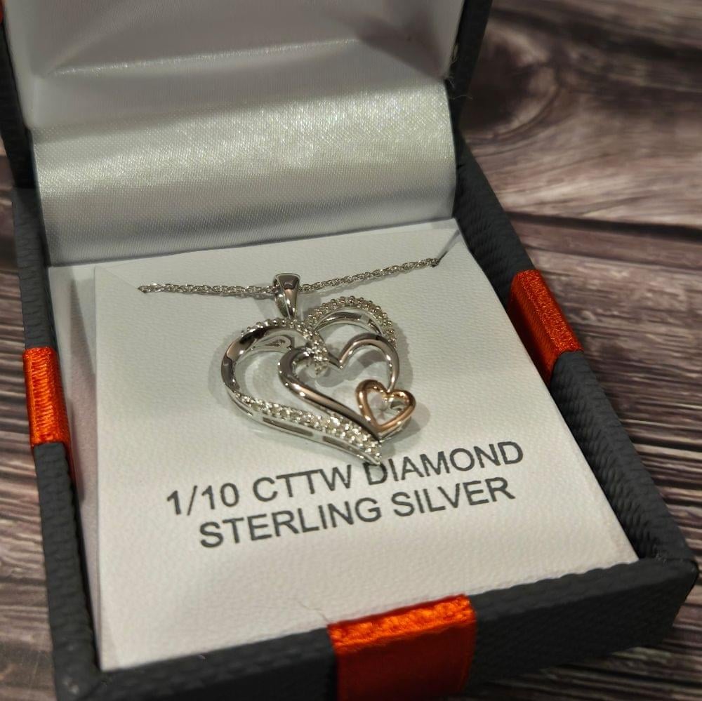 Yes, Please diamond heart necklace