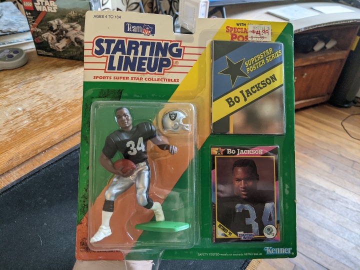 1992 BO JACKSON Oakland Los Angeles Vegas Raiders Starting Lineup - New