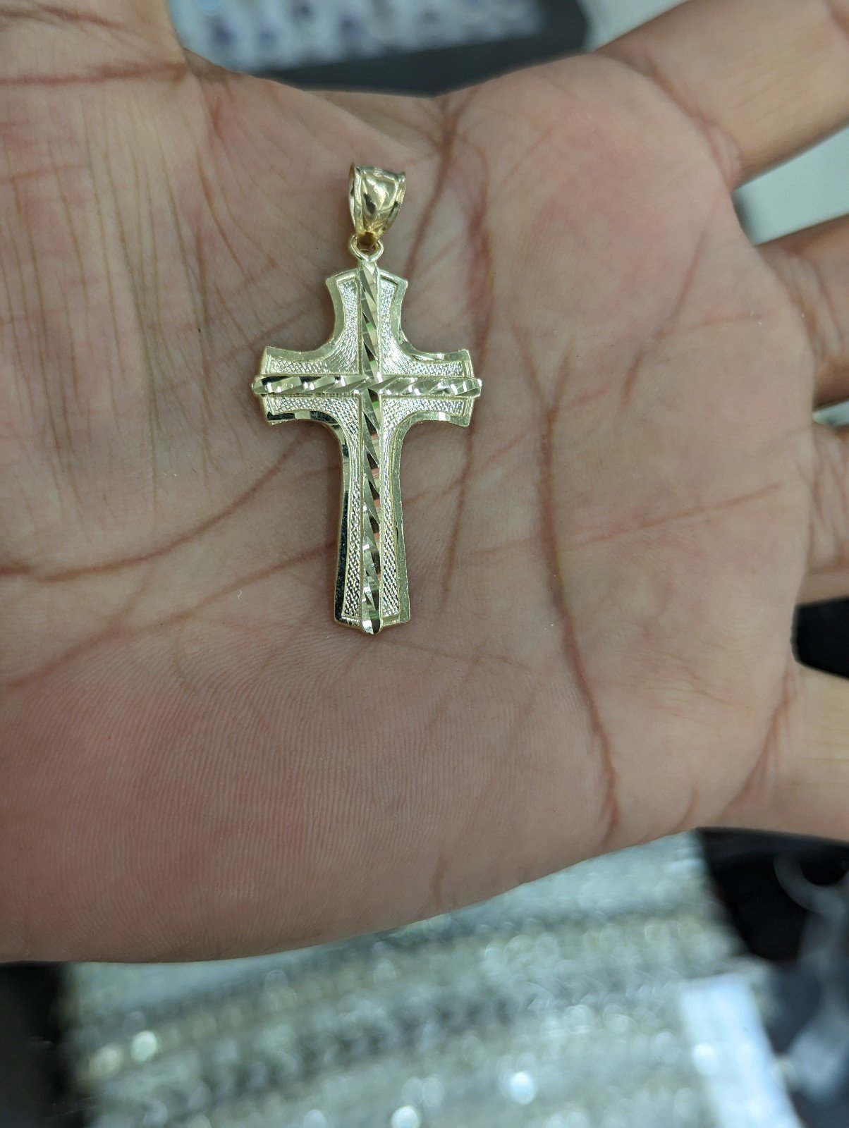 10kt Real Gold Cross Pendant