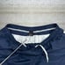 Vintage Nike Swim Shorts Navy Blue Nylon White Orange Spellout 9 Inseam 90s
