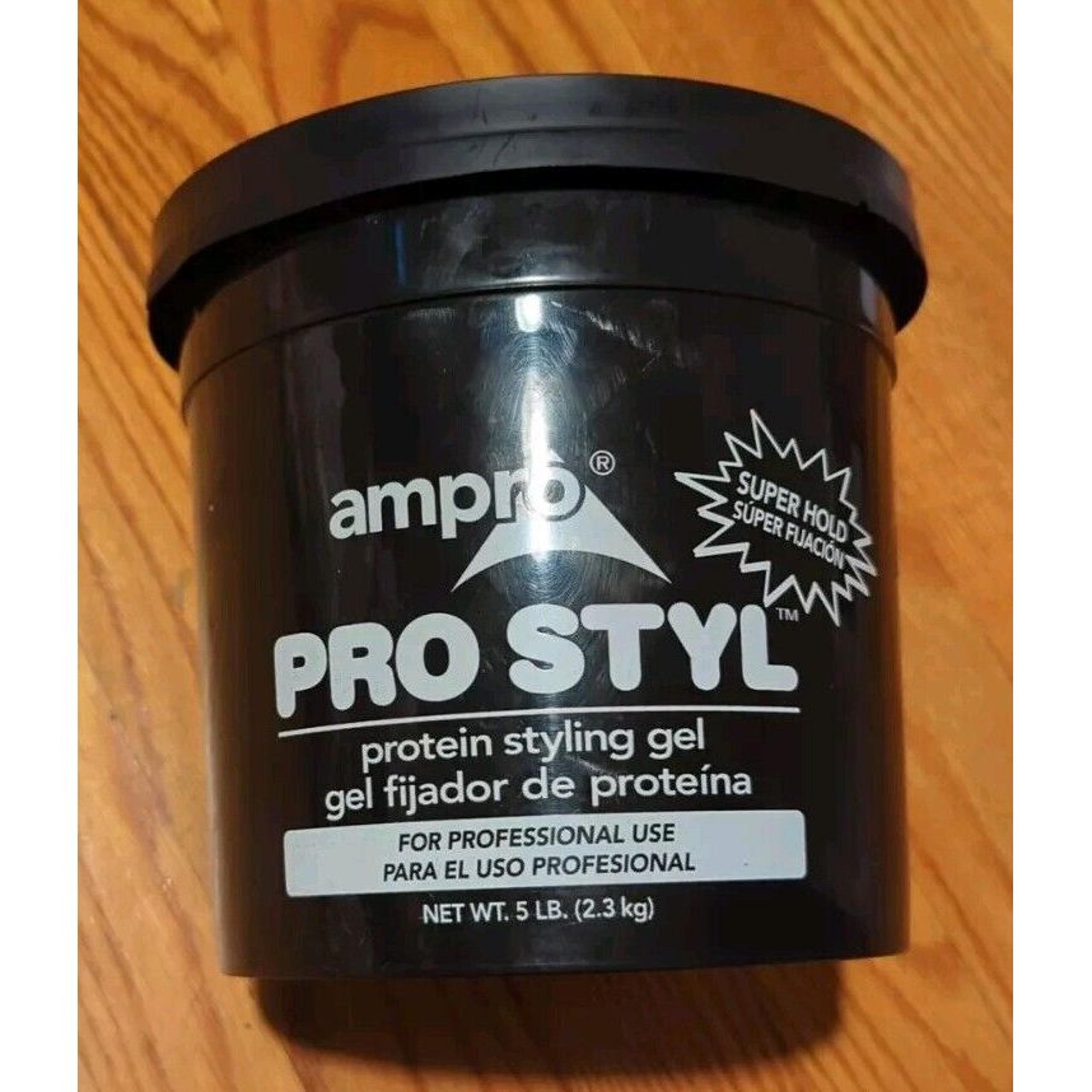 Bucket Ampro Pro Styl Super Hold Protein Styling Gel 5 Lb 80 Oz Salon Size NEW