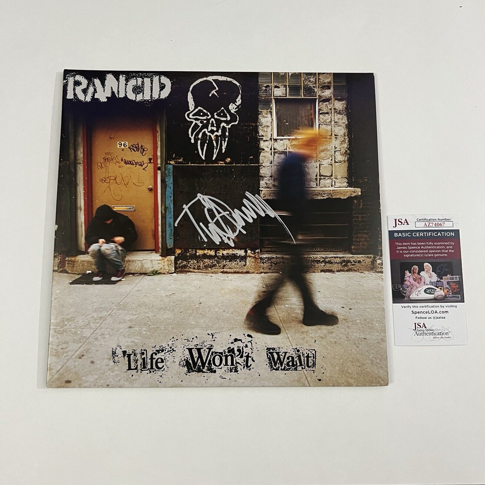 RANCID SIGNED LIFE WON’T WAIT VINYL RECORD TIM ARMSTRONG JSA COA