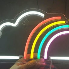 Neon Cloud and Rainbow light