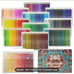Brutfuner Professional Oily Colored Wood Pencils 260 Count in Plastic Carry Case