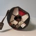 Lighthouse Tiffany Style Nautical Electric Lamp Red White Stained Glass 9.5''