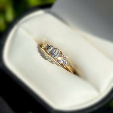 Jewelry 10k solid yellow gold diamond carnelian 1.31 CTW ring sz 6.5