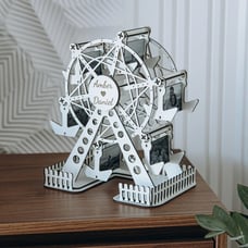 Couple wedding photo gift wooden ferris wheel