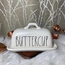RAE DUNN FARMHOUSE HOME DECOR CERAMIC BUTTER COOK DINE EAT RD KITCHEN HOME NEW