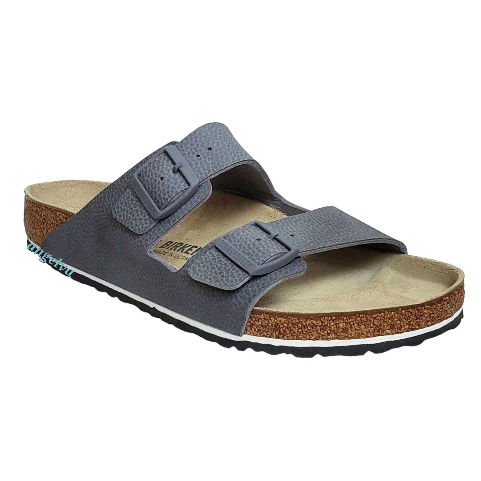 NWT Birkenstock Arizona slide sandals desert soil gray straps buckle outdoor