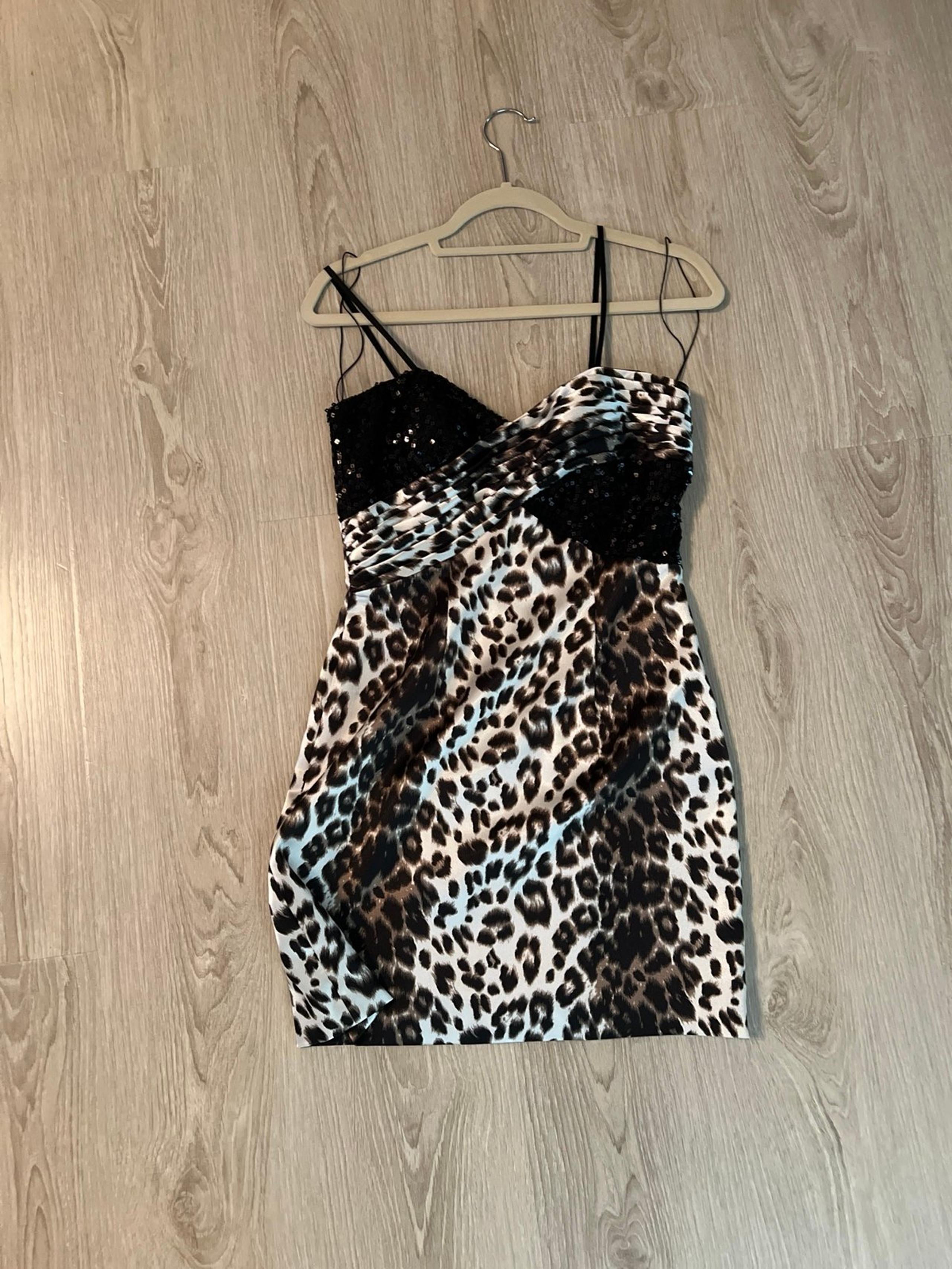 special occasion dress animal print