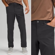 Lululemon men’s ABC panta classic warpstreme stretch black 36 , 33”inseam
