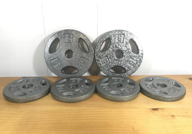 Cap barbell weights