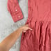 Grayson Frank & Eileen The Change Maker Shirt Dress 2 Small Salmon NWOT 198