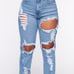 Fashion nova mom jeans size 5