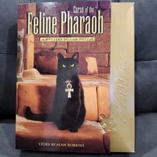 Curse of the Feline Pharaoh Mystery Jigsaw Puzzle 1998 Bepuzzled Alan Robbins