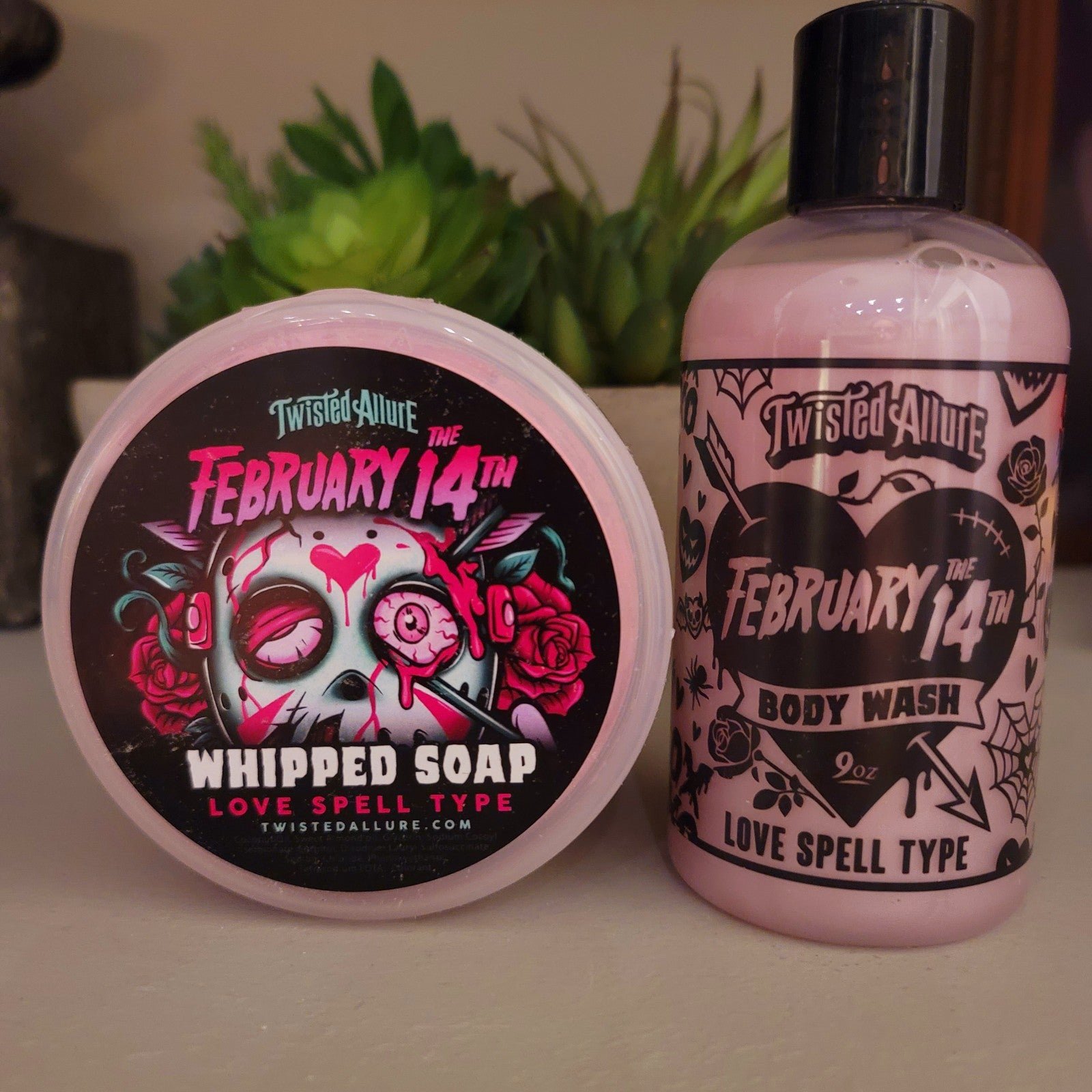 Twisted Allure February The 14th Whipped Soap & Body Wash Set Valentine's Day