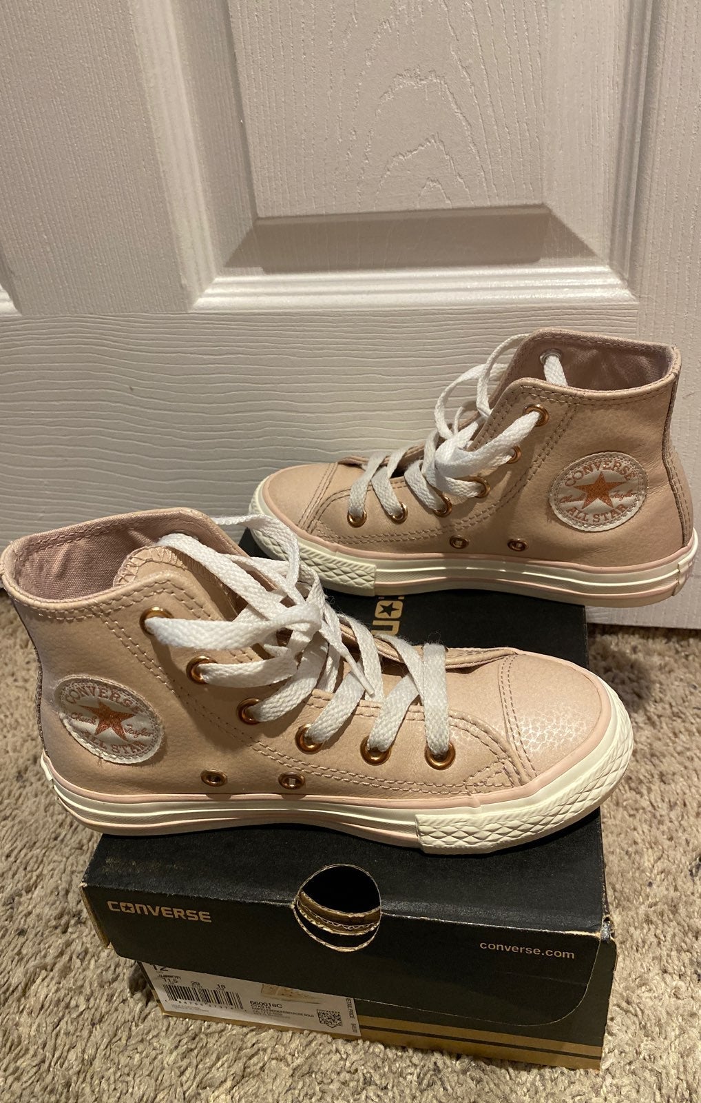 Little Girls Hi Top Converse Size 12