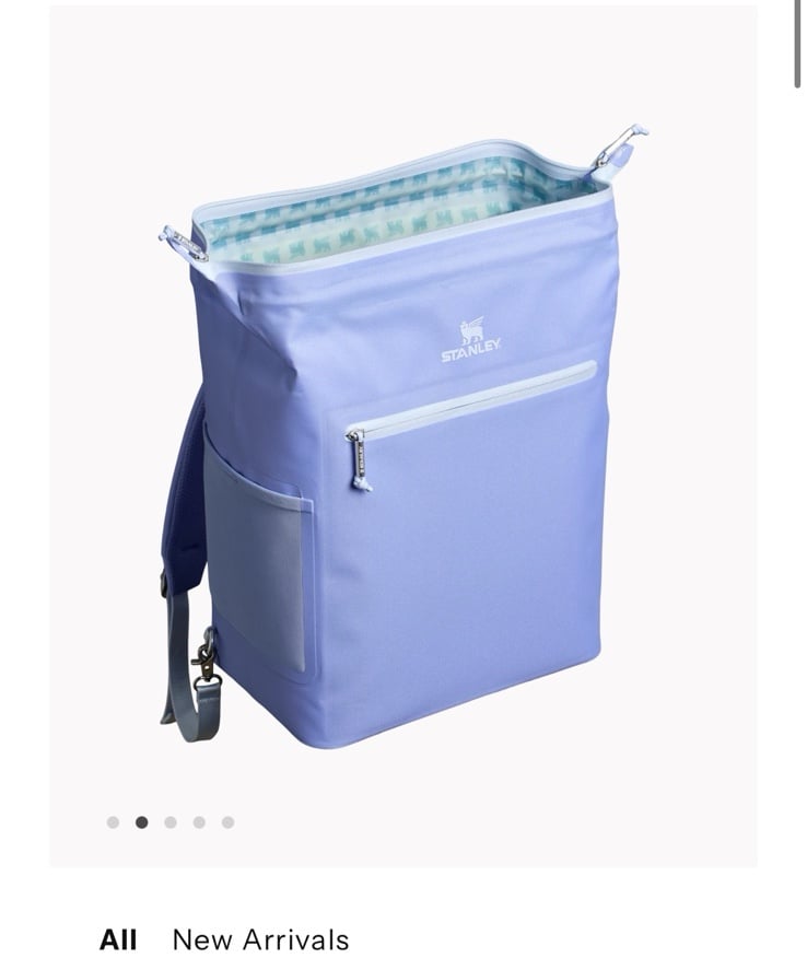 NWT Stanley midi backpack cooler- color hydrangea