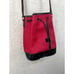 Tommy Hilfiger Red Black Faux Leather Y2K Drawstring Bucket Shoulder Bag