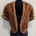 HENRI KESSLER Blonde Mink Fur Stole Evening Wrap Cape Lined Vintage Beautiful!