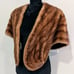 HENRI KESSLER Blonde Mink Fur Stole Evening Wrap Cape Lined Vintage Beautiful!